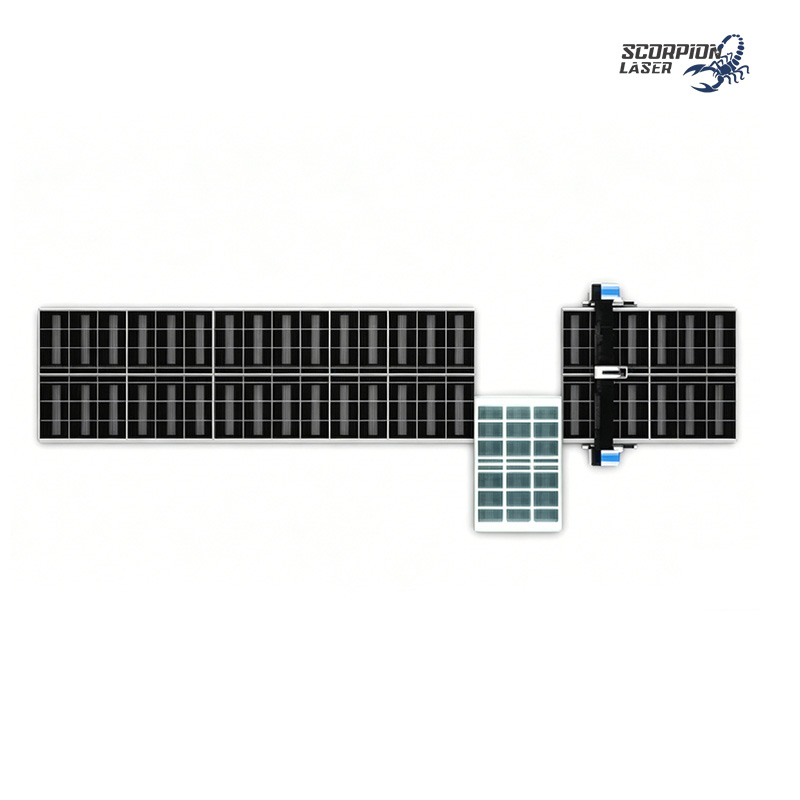 Станок для лазерной резки сверхширокоформатных шин заземления серии SL-G | 3D-резка фасок и модульная сращиваемая станина (до 32 м)